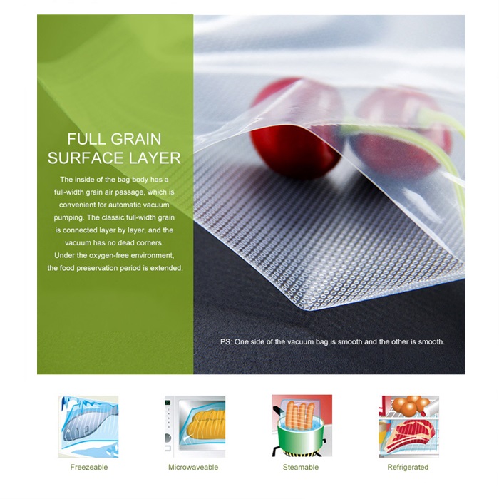 Buy Vacuum  Bag food sealer plastic seal storage roll 